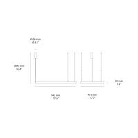 Ideal Lux Waves lampada a sospensione