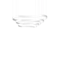 Ideal Lux Waves composition triple suspension lamps white Ideal Lux Waves composition triple suspension lamps white