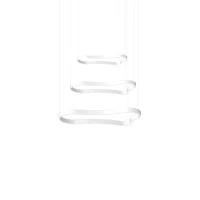 Ideal Lux Waves composition triple suspension lamps white Ideal Lux Waves composition triple suspension lamps white