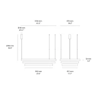Ideal Lux Waves composizione tripla lampade a sospensione oro