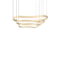 Ideal Lux Waves composition triple suspension lamps gold Ideal Lux Waves composition triple suspension lamps gold