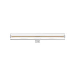 Daylight Lampadina LED S14D in vetro tubolare trasparente dimmerabile