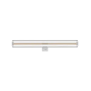 Daylight Lampadina LED S14D in vetro tubolare trasparente dimmerabile