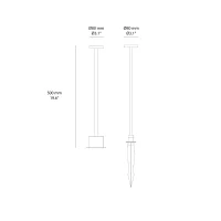 Ideal Lux Toffee outdoor floor lamp Ideal Lux Toffee outdoor floor lamp