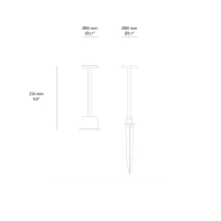 Ideal Lux Toffee lampada da terra per esterni