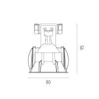 Flos F80 FIXED Spotlight Gu5.3 12V Ceiling Recessed with Flos F80 FIXED Spotlight Gu5.3 12V Ceiling Recessed with