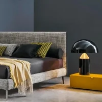 Oluce Atollo 238 piccolo Nero Lampada da Tavolo