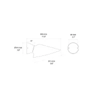 DCW Plume Bathroom lampada da parete