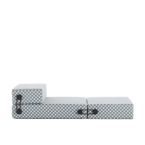 Kartell Trix Outdoor Obi Check pouf trasformabile