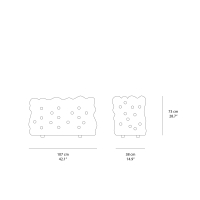 Meritalia La Michetta Back 107 modular sofa