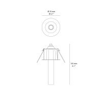 Cini&Nils Meno Spot recessed spotlight