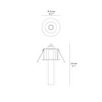 Cini&Nils Meno Spot recessed spotlight