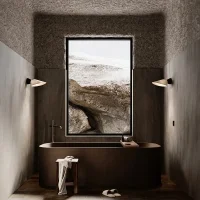 DCW Plume Bathroom lampada da parete