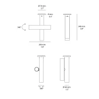 Nemo Tubes lampada a soffitto