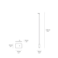 Luceplan Flia Medium lampada da terra per esterni Luceplan Flia Medium lampada da terra per esterni