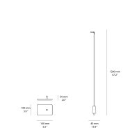 Luceplan Flia Medium outdoor floor lamp