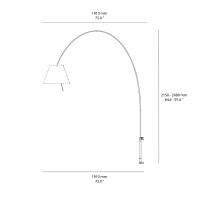 Luceplan Body for Lady Costanza wall lamp