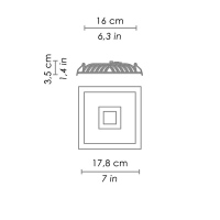 Ai Lati Lights Eclipse White LED 14+14W 3000K Recessed Ai Lati Lights Eclipse White LED 14+14W 3000K Recessed