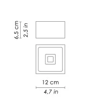 Ai Lati Lights Eclipse White LED 7+7W 3000K Ceiling light Ai Lati Lights Eclipse White LED 7+7W 3000K Ceiling light