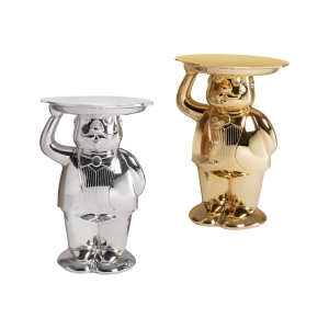 Slide Ambrogio Chrome decorative table