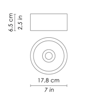 Ai Lati Lights Eclipse Bianco LED 14+14W 3000K Faretto Da