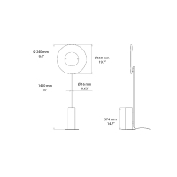 DCW Iris Totem floor lamp