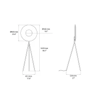 DCW Iris Tripod floor lamp