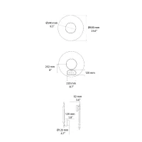 DCW Iris wall lamp