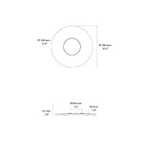 DCW Iris wall lamp with mirror