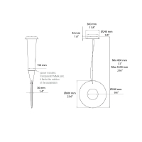 DCW Iris Vertical suspension lamp