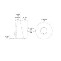 DCW Iris Horizontal suspension lamp