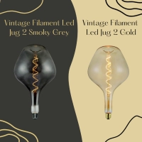 Lampada LED Curved Vintage GRANDE DAMIGIANA E27 5W Ambrata Dimmer