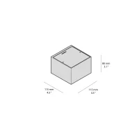 Lombardo Trend 110 wall lamp for outdoor use