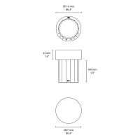 Flos Last Order glass battery table lamp
