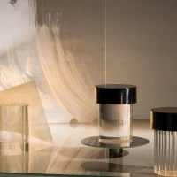 Flos Last Order glass battery table lamp