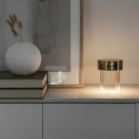 Flos Last Order glass battery table lamp