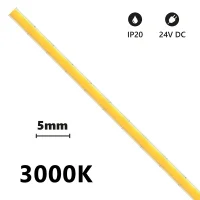 Alcapower strip led Cob 5mm 5mt 6W/mt 24V