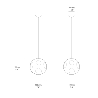 Foscarini Hoba led suspension lamp