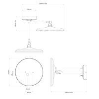Astro Lighting Mascali Tondo LED Specchio Ingrandimento x5
