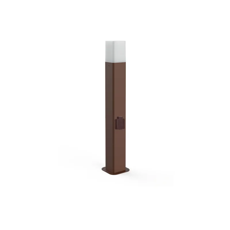 Lampo outdoor Bollard Tricolor with schuko socket Lampo outdoor Bollard Tricolor with schuko socket