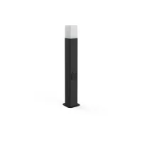 Lampo outdoor Bollard Tricolor with schuko socket