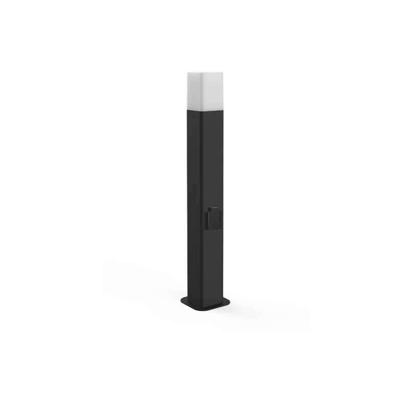 Lampo outdoor Bollard Tricolor with schuko socket Lampo outdoor Bollard Tricolor with schuko socket