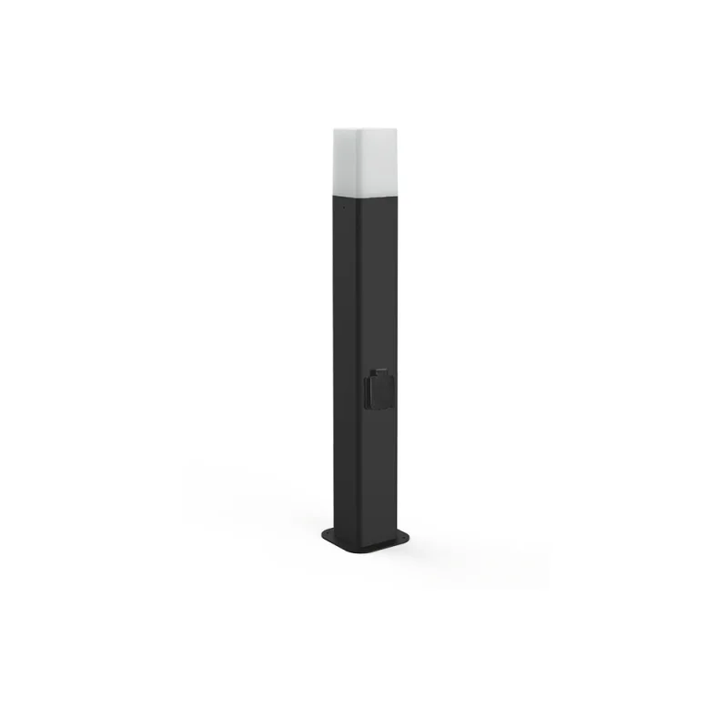 Lampo outdoor Bollard Tricolor with schuko socket