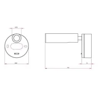 Astro Lighting Enna Surface LED Lampada da Parete Orientabile