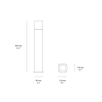 Lampo outdoor Bollard Tricolor with schuko socket Lampo outdoor Bollard Tricolor with schuko socket