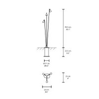 Vibia Brisa multiple floor lamp