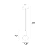 Estiluz Cupolina suspension lamp