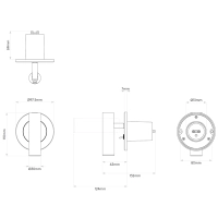 Astro Lighting Enna Recessed Switched LED Lampada da Parete A