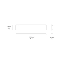 Foscarini Linear ceiling Rose 135 Foscarini Linear ceiling Rose 135