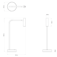 Astro Lighting Enna Desk LED Lampada da Tavolo Orientabile Con